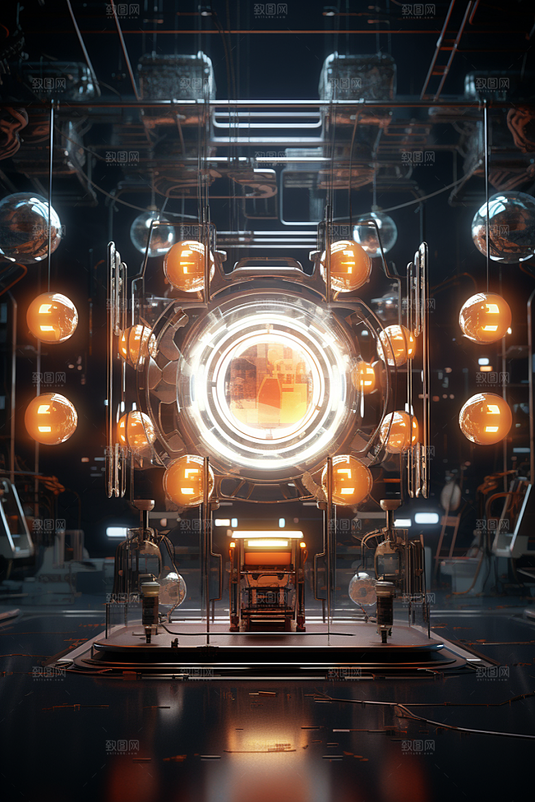 C4D科幻空间高清模型背景