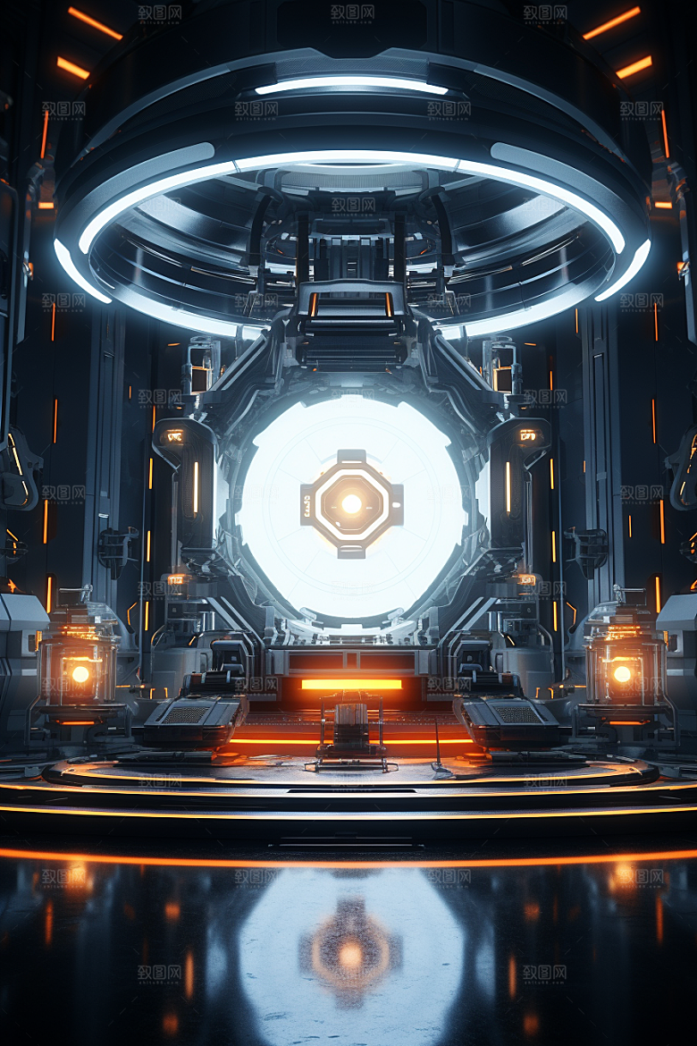 C4D科幻空间渲染科技背景