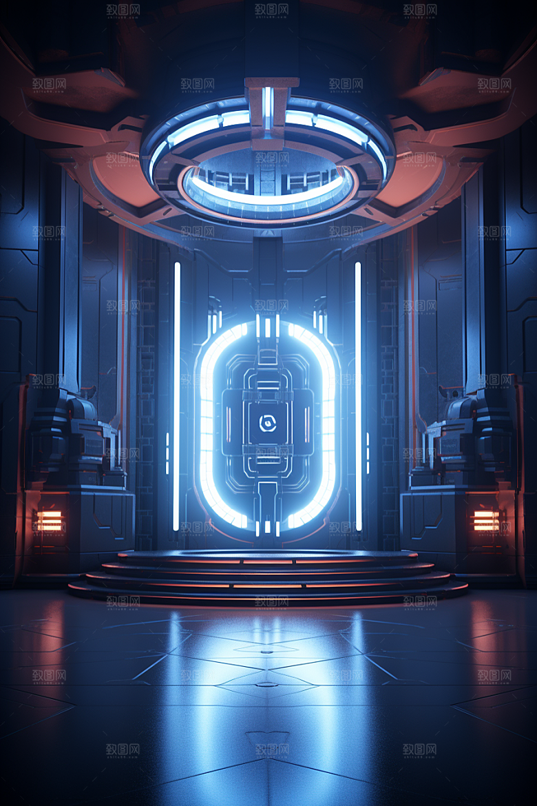 C4D科幻空间渲染想象力背景