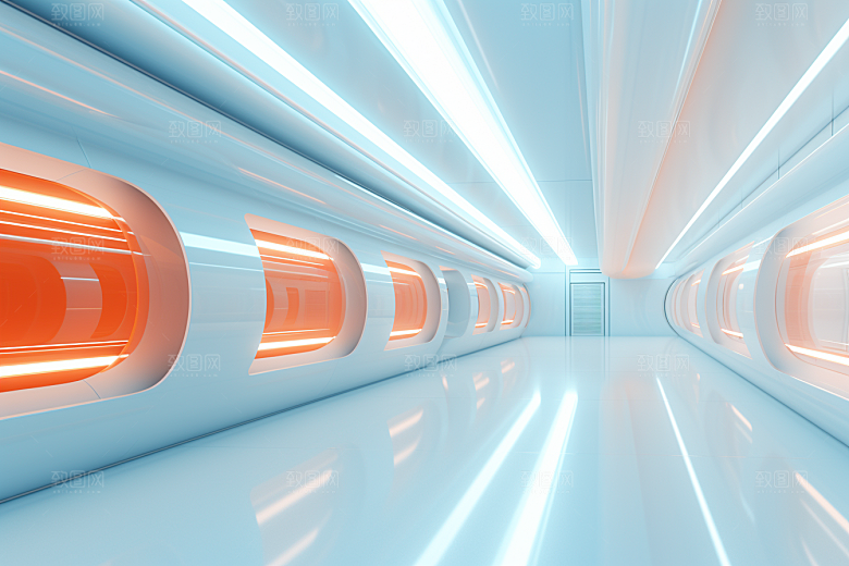 C4D科幻空间3D立体背景