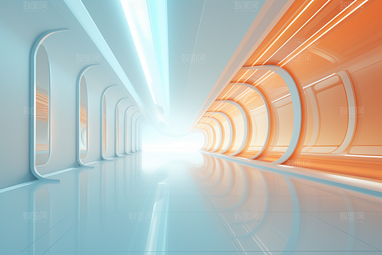 C4D科幻空间想象力空间背景