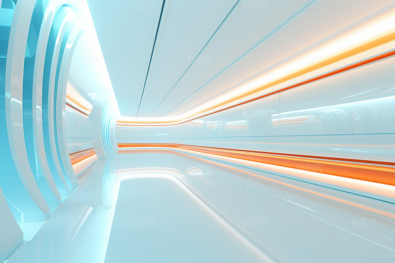 C4D科幻空间立体3D背景