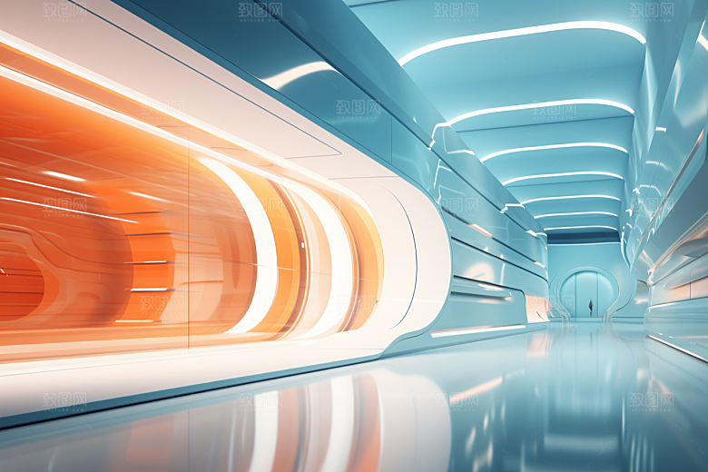 C4D科幻空间科技空间背景