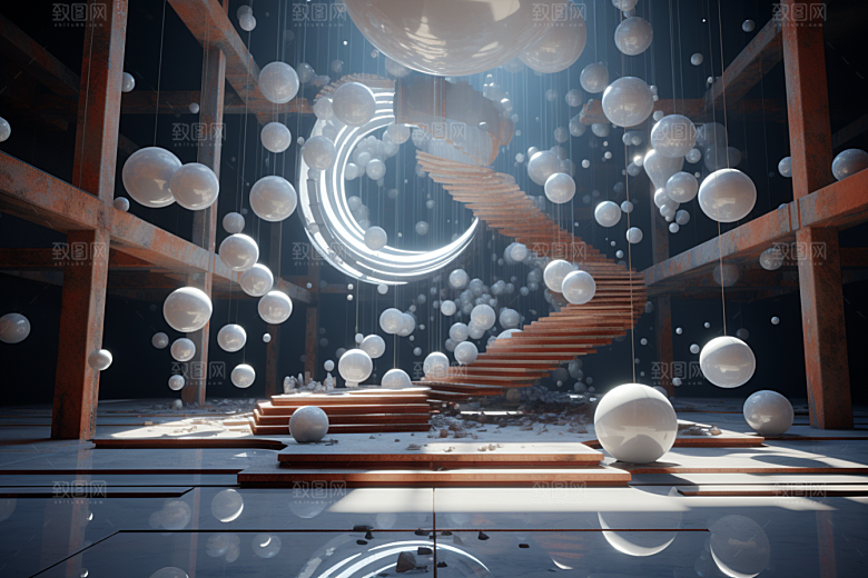 C4D科幻空间效果3D背景