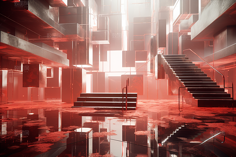 C4D科幻空间3D高清背景