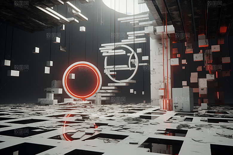 C4D科幻空间高清效果背景