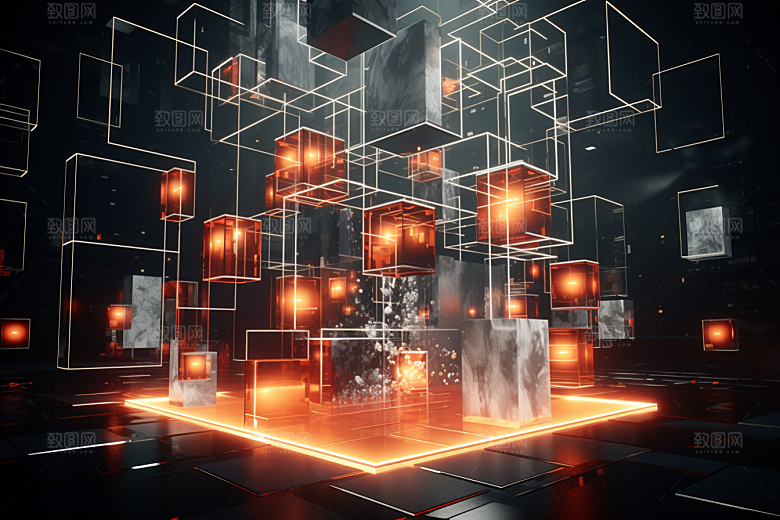 C4D科幻空间高清想象力背景