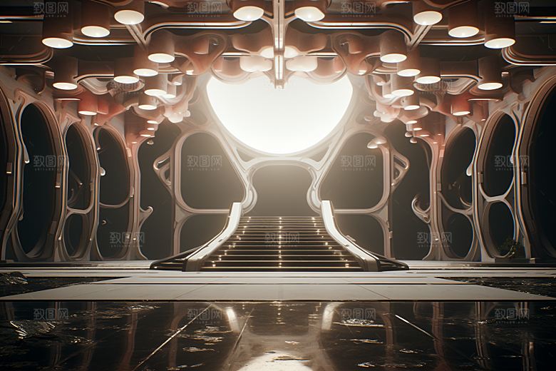 C4D科幻空间效果3D背景