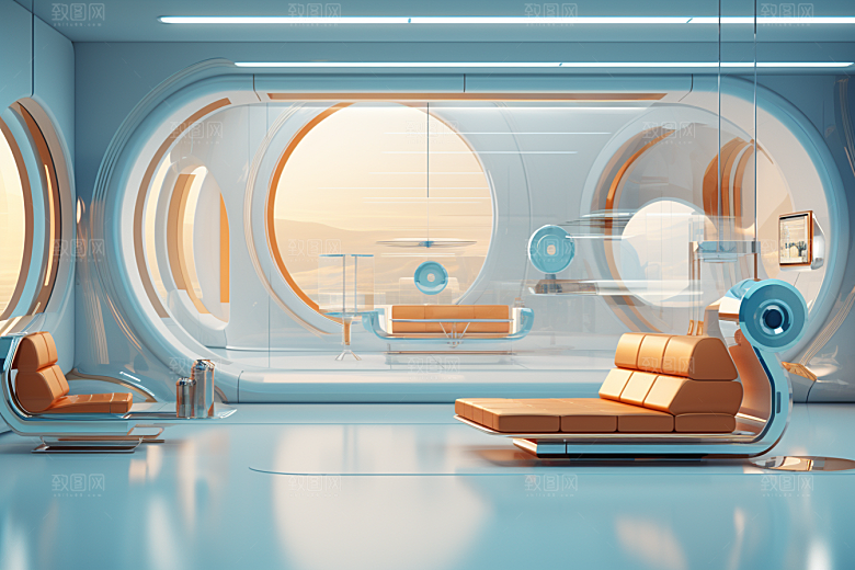 C4D科幻空间高清想象力背景