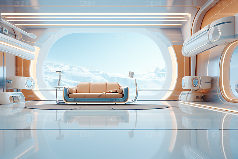 C4D科幻空间未来感空间背景
