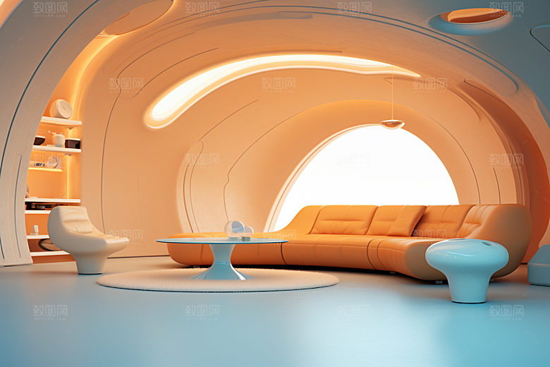 C4D科幻空间空间科技背景