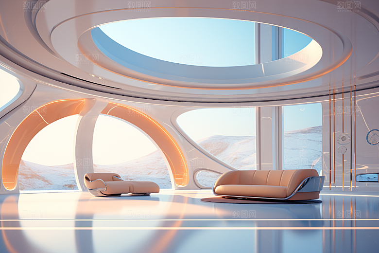 C4D科幻空间模型空间背景