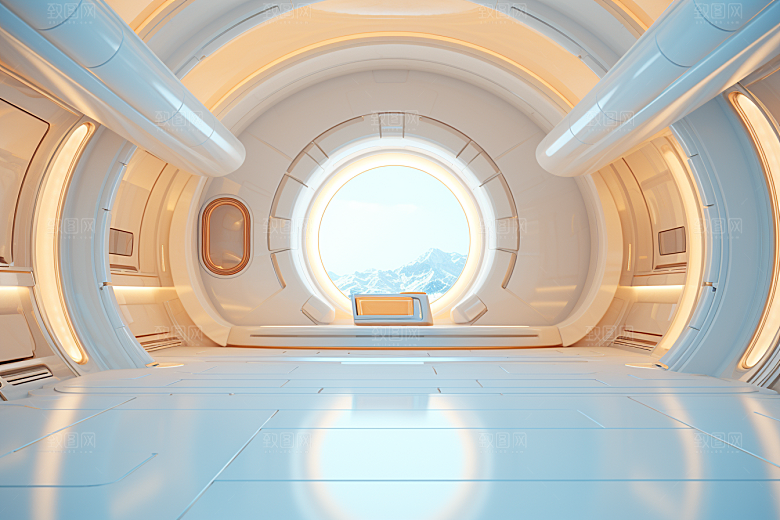 C4D科幻空间3D渲染背景