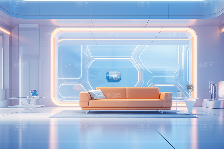 C4D科幻空间高清立体背景