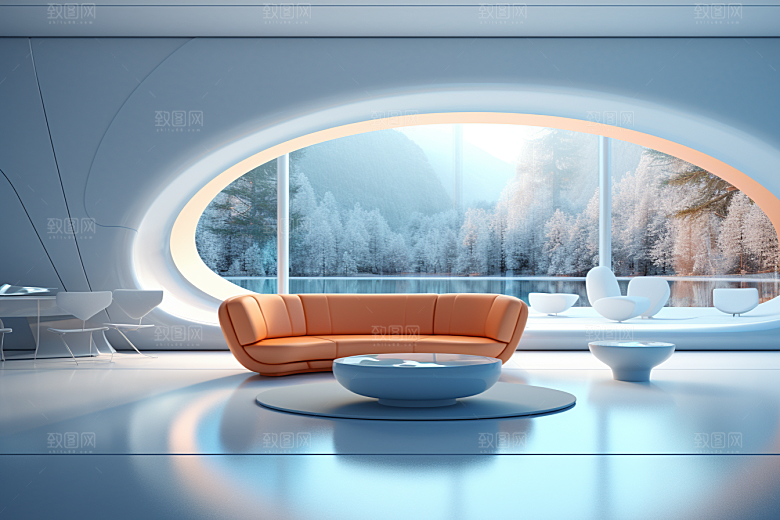 C4D科幻空间空间未来感背景