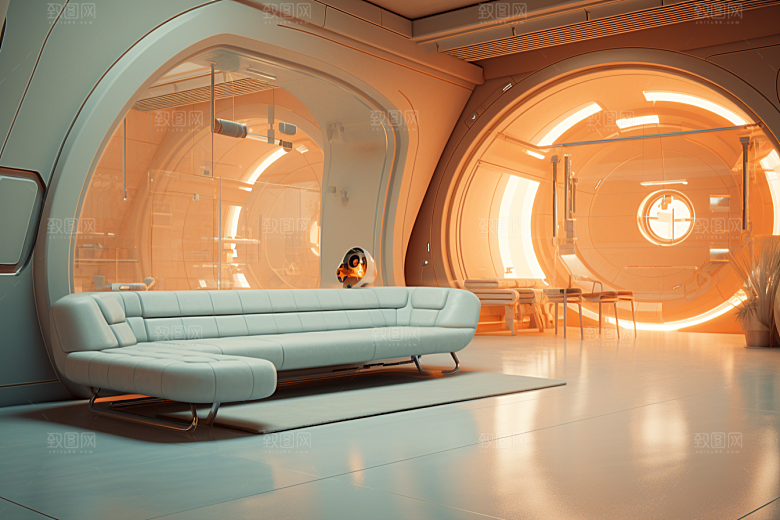 C4D科幻空间高清未来感背景