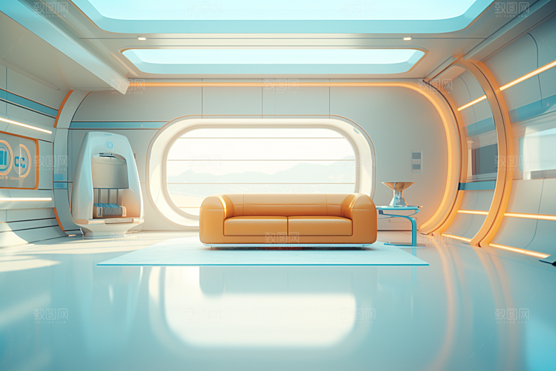 C4D科幻空间科技立体背景