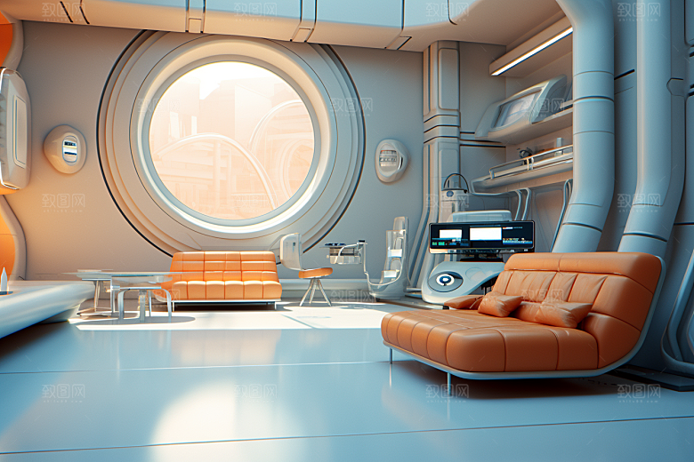 C4D科幻空间渲染科技背景