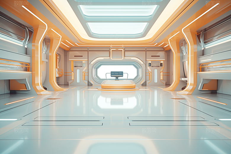 C4D科幻空间空间3D背景