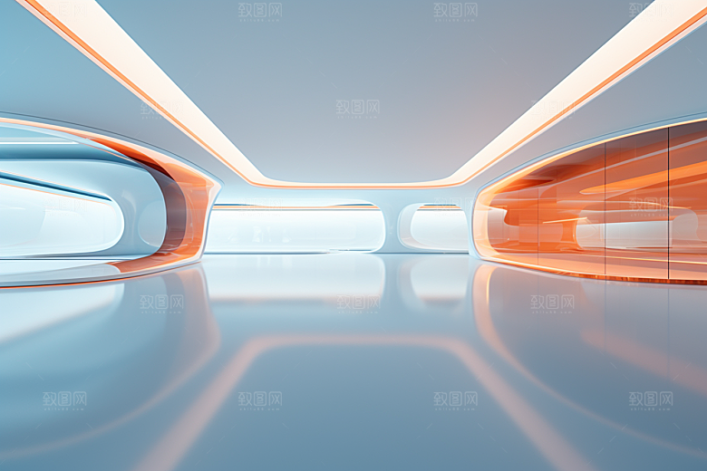 C4D科幻空间科技高清背景