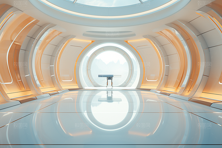 C4D科幻空间高清模型背景