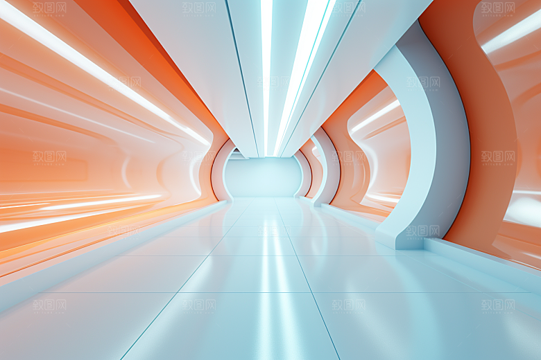 C4D科幻空间渲染想象力背景