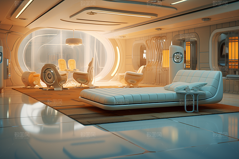 C4D科幻空间科技空间背景