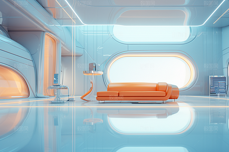 C4D科幻空间想象力效果背景