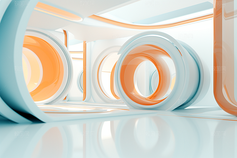 C4D科幻空间高清模型背景