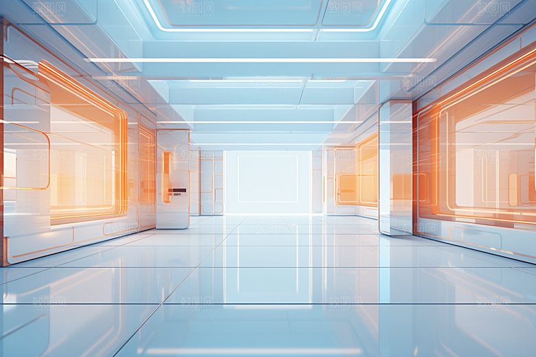 C4D科幻空间3D高清背景