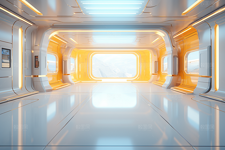 C4D科幻空间科技想象力背景