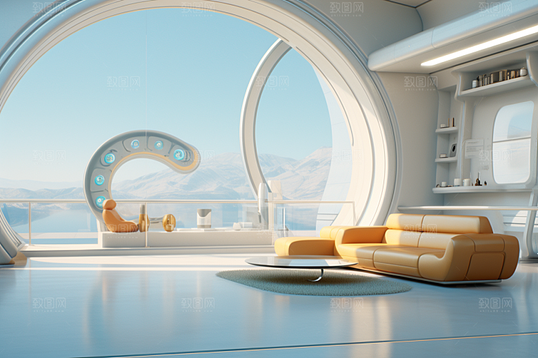 C4D科幻空间效果想象力背景