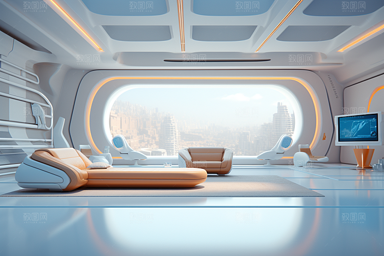 C4D科幻空间高清想象力背景