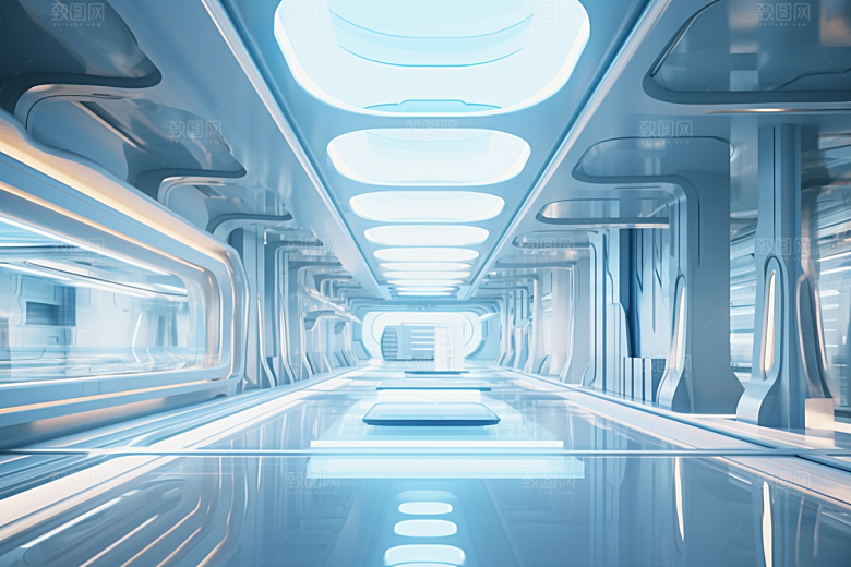 C4D科幻空间3D立体背景