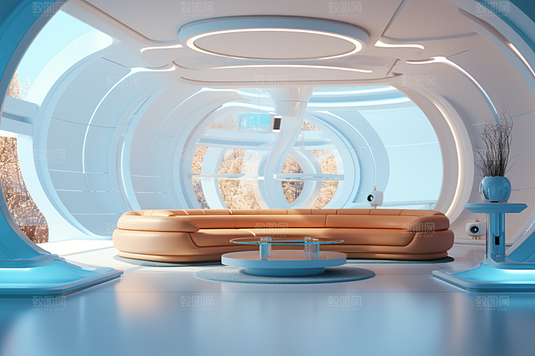 C4D科幻空间效果科技背景