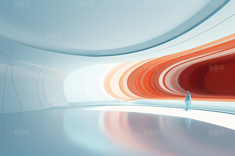 C4D科幻空间空间科技背景