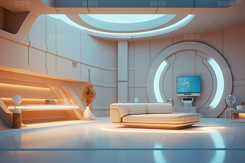 C4D科幻空间空间高清背景