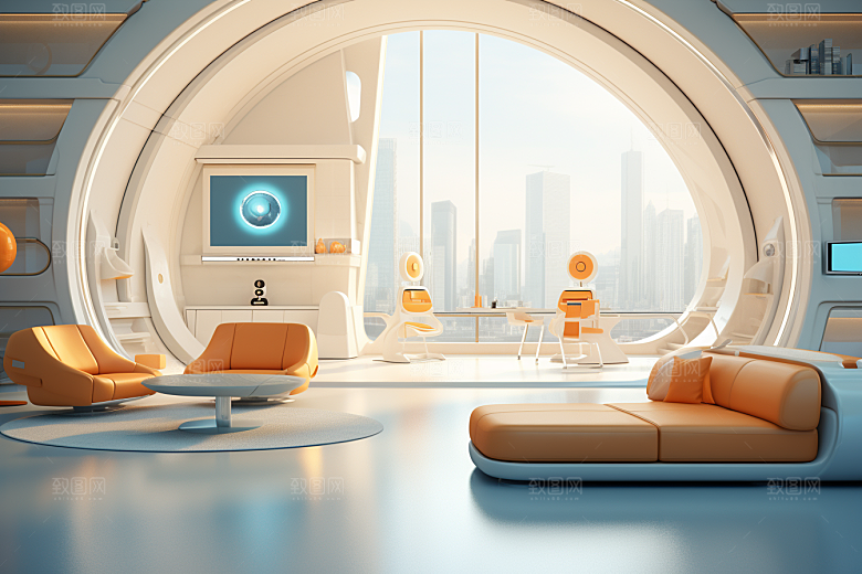 C4D科幻空间效果科技背景