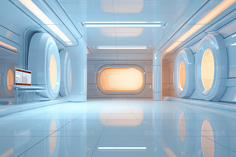 C4D科幻空间效果科技背景