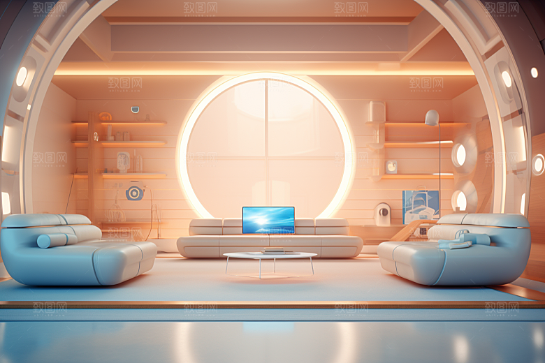 C4D科幻空间模型空间背景
