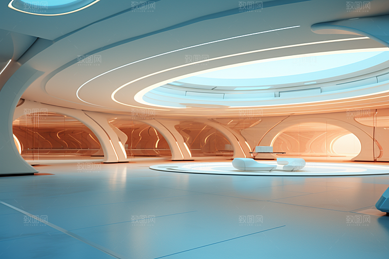 C4D科幻空间科技效果背景