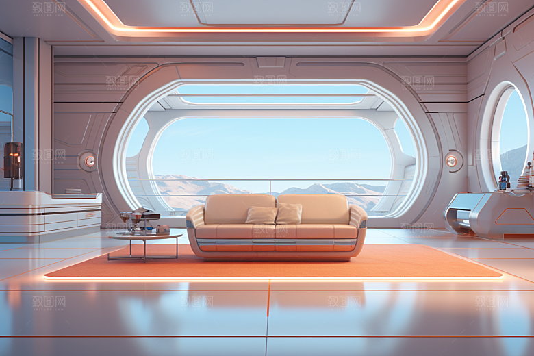 C4D科幻空间渲染3D背景