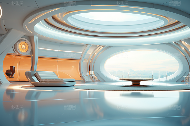 C4D科幻空间3D高清背景