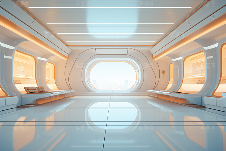 C4D科幻空间3D效果背景