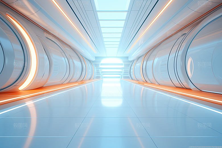 C4D科幻空间科技效果背景