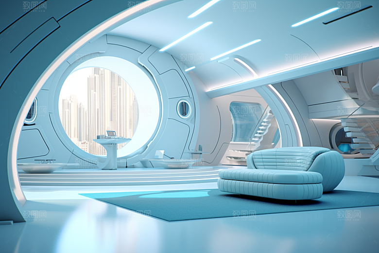 C4D科幻空间渲染高清背景