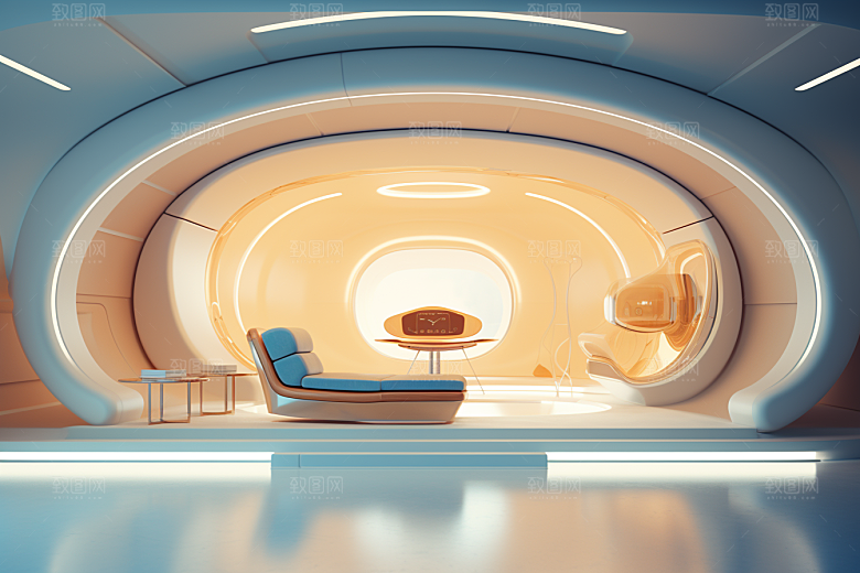 C4D科幻空间3D科技背景