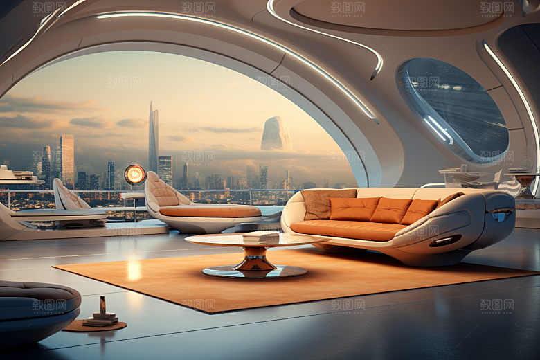 C4D科幻空间立体高清背景