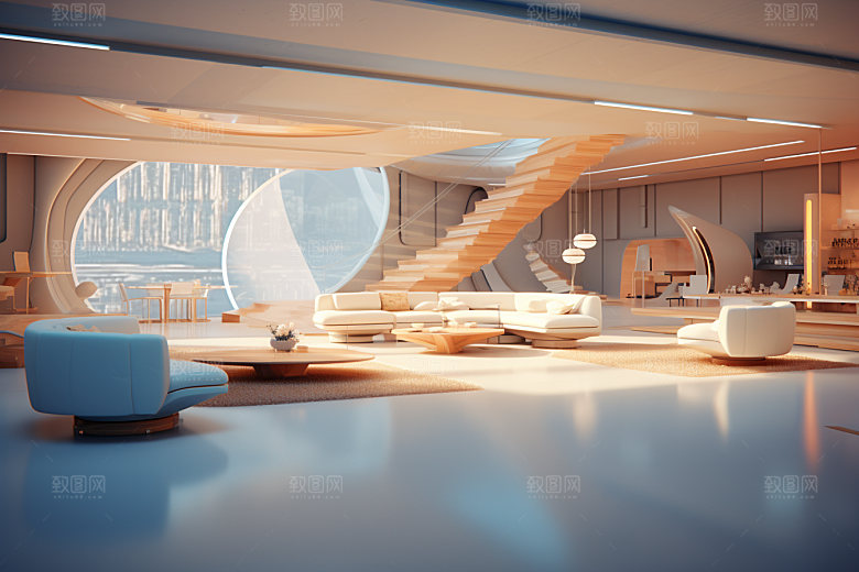 C4D科幻空间3D高清背景