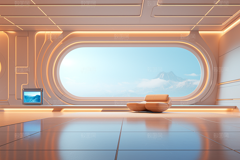 C4D科幻空间科技高清背景
